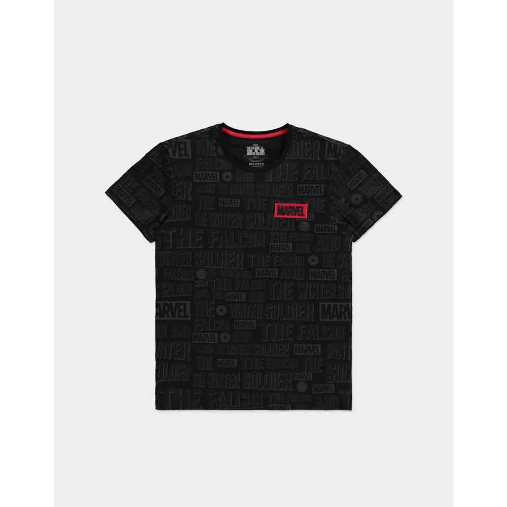 Marvel The Falcon And The Winter Soldier - All Over Print Heren Tshirt - Zwart